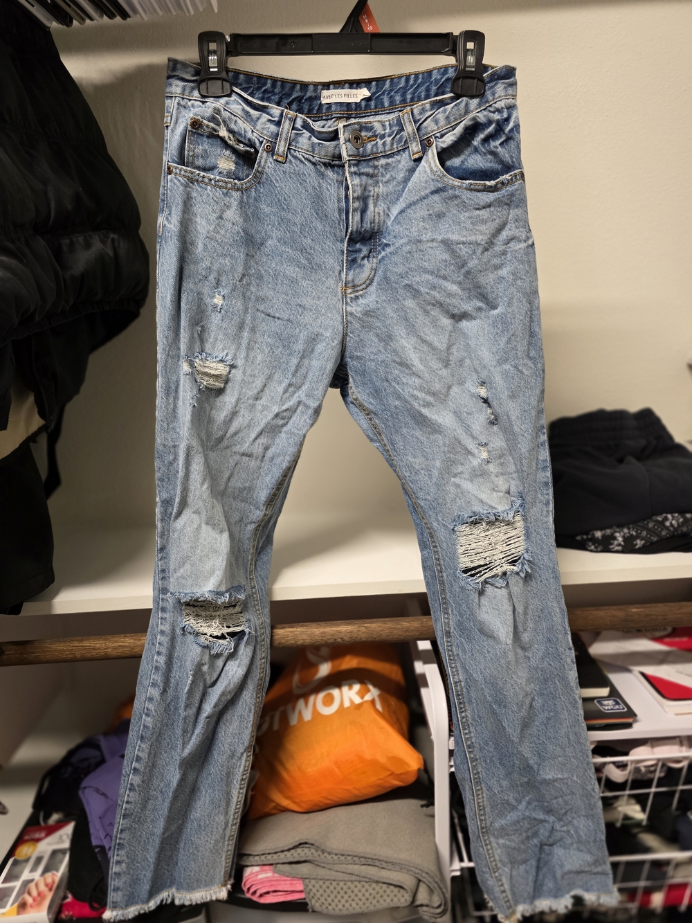Light Blue Distressed Women’s Jeans